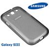 Samsung Guscio Silicone Originale Samsung Galaxy S3 SIII Trasparente/Nero Custodia Cover