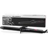 Rowenta x Karl Lagerfeld CF321L Ferro Arricciacapelli, 25 mm, Rivestimento Cheratina Lucente, Onde e Ricci Naturali, Temperatura Costante 200°C, Riscaldamento rapido, Punta fredda, Nero/Rosso