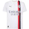 AC Milan - Maglia Gara Away, Stagione 23/24,Bianco,Adulto,Unisex, L