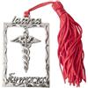 Bomboniere 12X BOMBONIERA LAUREA FARMACIA Ciondolo Cornice con caduceo 5.5 cm 15ML