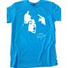 T-shirt MARADONA dito medio tifoso Napoli boca junior 100% cotone azzurra diego