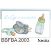 Subitodisponibile 100 PZ Bilgiettino bomboniera NASCITA bambino DA OGGI CI SONO ANCHE IO 08KG