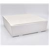 Subitodisponibile 10X PELLE BIANCO 25x25x7 cm Scatola PRATICA per bomboniera 17VZ