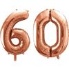 subitodisponibile Pallone Palloncino gigante in foil mylar 86 cm NUMERO 60 SESSANTA colore 0E9U