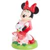 Subitodisponibile 6 PZ DISNEY MINNIE con fiori in resina da 5.6 cm BOMBONIERA 12LB
