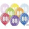 subitodisponibile 50 PALLONCINI lattice 30 cm numero 80 COMPLEANNO 80 ANNI 0F3P