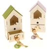 Subitodisponibile Ballerina in casa casetta legno con temperino bomboniera 05YA