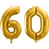 subitodisponibile Palloncino FOIL MYLAR numero 60 ORO 86 cm 0YM1