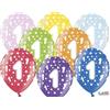 subitodisponibile 50 PEZZI Palloncino Palloncini colorati 1 ANNO PRIMO COMPLEANNO 30 cm IN 0F1W