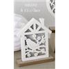 Subitodisponibile SUPER OFFERTA 5 PZ Luce led Casa Casetta uccellino in legno BOMBONIERA 10SS