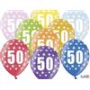 subitodisponibile 50 PEZZI Palloncini LATTICE 30 CM numero 50 COMPLEANNO 50 ANNI 0F3E