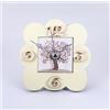 Subitodisponibile Orologio legno con piastrella ALBERO CUORI made in italy BOMBONIERA 14S4
