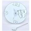 Subitodisponibile Orologio pendolo in vetro scritta LOVE 33x34 cm MADE IN ITALY 0WKK
