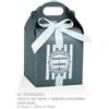 Subitodisponibile 20 PEZZI SCRIGNO GRIGIO perlescente scatola portaconfetti 10X10X10 cm co 040F