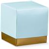 Subitodisponibile 10X LINO AZZURRO Scatola FLEUR portaconfetti 7X7X7 cm BOMBONIERA 177X