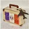 Subitodisponibile 20X TRAVEL VINTAGE Valgia carta portaconfetti FRANCIA + aereo BOMBONIERA 0R5W