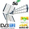 ANFEL Antenna Kit Tv Digitale Terrestre Esterna Alto Guadagno UHF DVB-T2 Direttiva