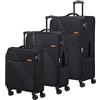 American Tourister Sun Break - Set di 3 Valigie, Nero