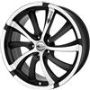 Brock B23 8 x 18 et 45 girobulloni 5 x 108 Hub centraggio 72,6 580070112, Black-Matt front-polished