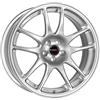 Borbet RS 7 x 17 et 27 Bolt Circle 4 x 108 65,1 RS 70727108465.1bs centratura Hub, Argento brillante