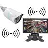 Frenkbox Kit videosorveglianza wireless senza fili monitor 7" colori telecamera esterno