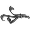 Schösswender Parte decorativa - Decorazione per asta tenda rustica - Pezzo decorativo utilizzabile a sinistra e a destra, lunghezza 190 mm, ferro battuto nero