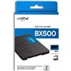 Crucial SSD Hard Disk 2,5" Crucial BX500 CT500BX500SSD1 500GB Stato Solido 3D NAND