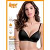 Love&Bra Reggiseno Love and Bra triangolo imbottito nero