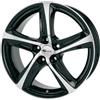 Brock B25 Brock 7,5 x 17 et 38 girobulloni 5 x 110 Hub centraggio 65,1 580070304, Nero front-polished