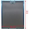 Tecnowind Filtro metallico in alluminio 284 x 352 x 8 mm per cappa Tecnowind TW102753