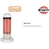 Vinco STUFA AL QUARZO A TORRE 2 ELEMENTI 600/1200 WATT OSCILLANTE - VINCO 70153