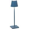 Zafferano Poldina Pro Micro Lampada da Tavolo LED Dimmerabile Colore Blu Capri