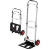 KOMBO Carrello Carellino Portapacchi in alluminio Pieghevole Salvaspazio Portata 90 Kg