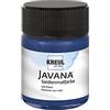 KREUL 8196 - Vernice Javana per seta in barattolo da 50 ml, blu notte, vernice a base d'acqua altamente pigmentata, carattere fluido, penetra in profondità nelle fibre