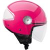 GIVI H107FSMPK54 HPS 10.7 Mini casco jet, grafica estiva, colore rosa laccato