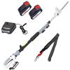 IKRA tagliasiepi telescopica a batteria ICPH 2040, incl. 2 batterie 20V, stazione di ricarica rapida e tracolla, 40 cm