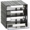 Mobil Plastic Cassettiera modulare porta minuteria - modello T/43 con 4 cassetti trasparenti