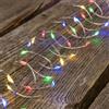 Lupex Shop 2 MICROLED CATENA LINEARE 50 LED MULTICOLOR 5M BATTERIA 3 GIOCHI DI LUCE NATALE