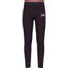 Odlo Bambini Pantaloni Lunghi Funzionali con Stampa a Righe Active Warm Originals Eco