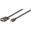 Goobay 61581 - Cavo DVI-D/HDMITM, connettore DVI-D Single-Link (18+1 pin) > connettore standard HDMITM (tipo A)