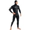 SEAC Black Shark, Muta da Pesca Sub e Apnea in Neoprene 5 mm, Due Pezzi, Interno in Spaccato Uomo, Nero, S