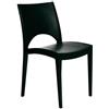 GRANDSOLEIL Sedia Impilabile Senza Braccioli Bar Cucina Paris Antracite Grandsoleil 4 PEZZI