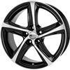 Brock B25 6.5 x 15 et 38 diametro bulloni 5 x 100 Hub centraggio 63.4 580070274, Black front-polished