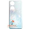 HONOR COVER BACK SCOCCA POSTERIORE per HONOR 90 REA-NX9 AN00 VETRO GRIGIO PEACOCK BLUE
