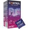 CONTROL Fun Mix preservativi sottili, stimolanti ed extralubrificati - 24 profilattici