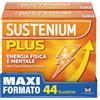 Sustenium Plus, lntegratore Multivitaminico con Creatina, Energia, 44 Buste | Energia Fisica e Mentale, con 3gr Creatina monoidrato, L Arginina, Beta Alanina, Vitamine, Minerali, Senza Zuccheri o Glutine