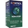 Control Non Stop Preservativi Ritardanti e Stimolanti, 20 Profilattici