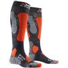 X-Socks Touring Silver 4.0, Calze Invernali da Sci Unisex - Adulto, Anthracite Melange/Orange Fluo, S