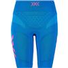 X-Bionic Twyce 4.0 Run Shorts Women, Donna, Teal Blue/Neon Flamingo, XS