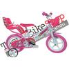 Dino Bikes Bici per Bambina Bicicletta Dino Bikes Unicorn 124 RL-UN - Taglia 12" Pollici